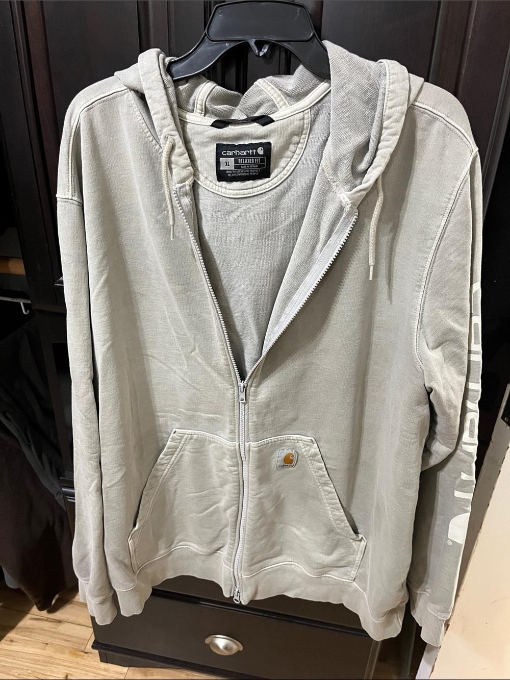 Carhartt Stone Zip Hoodie with Front Pockets